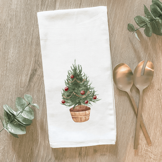 Holiday Christmas Tree - Cotton Tea Towel