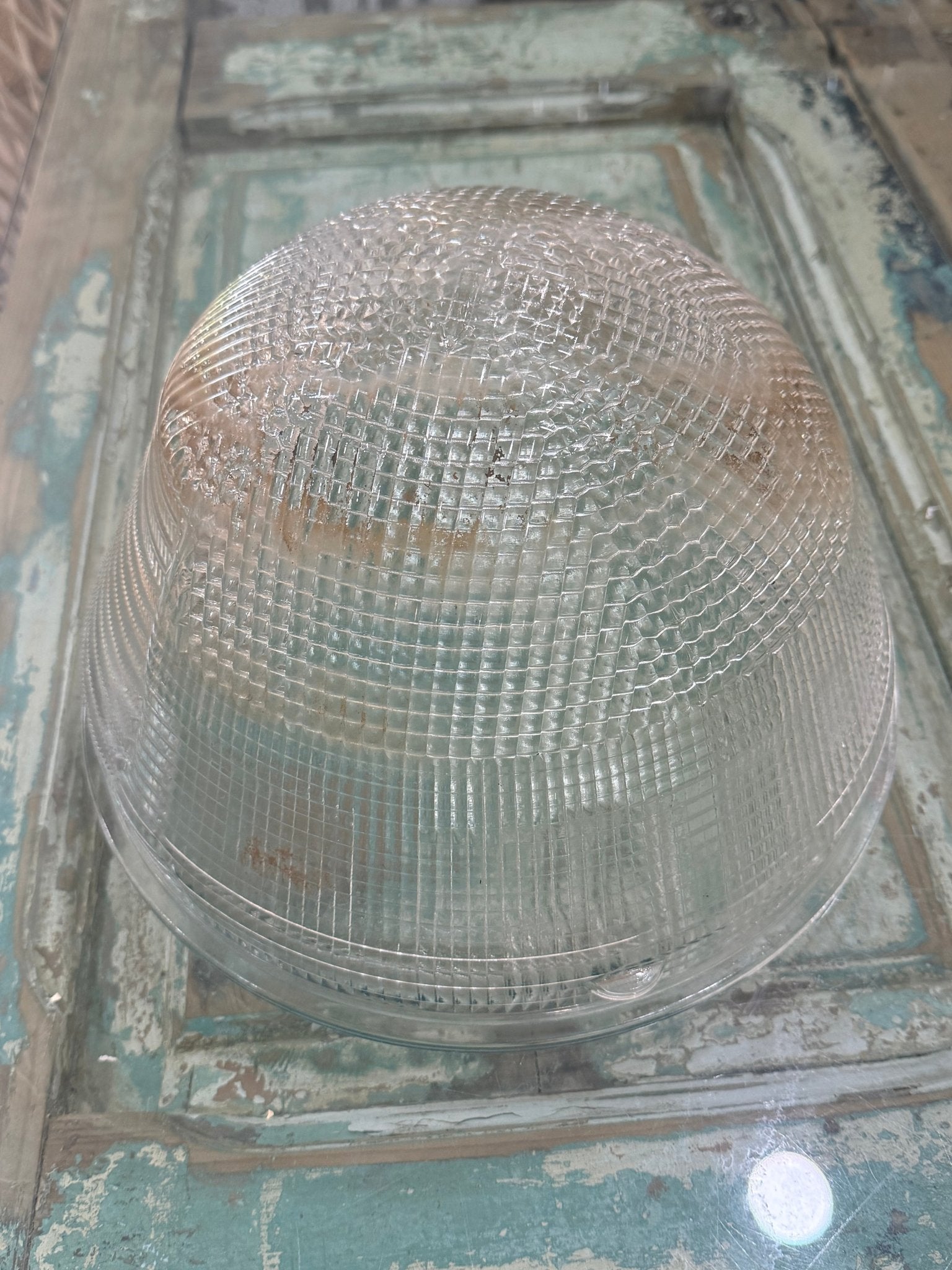 Holophane Joslyn Industrial Glass Light Fixture 