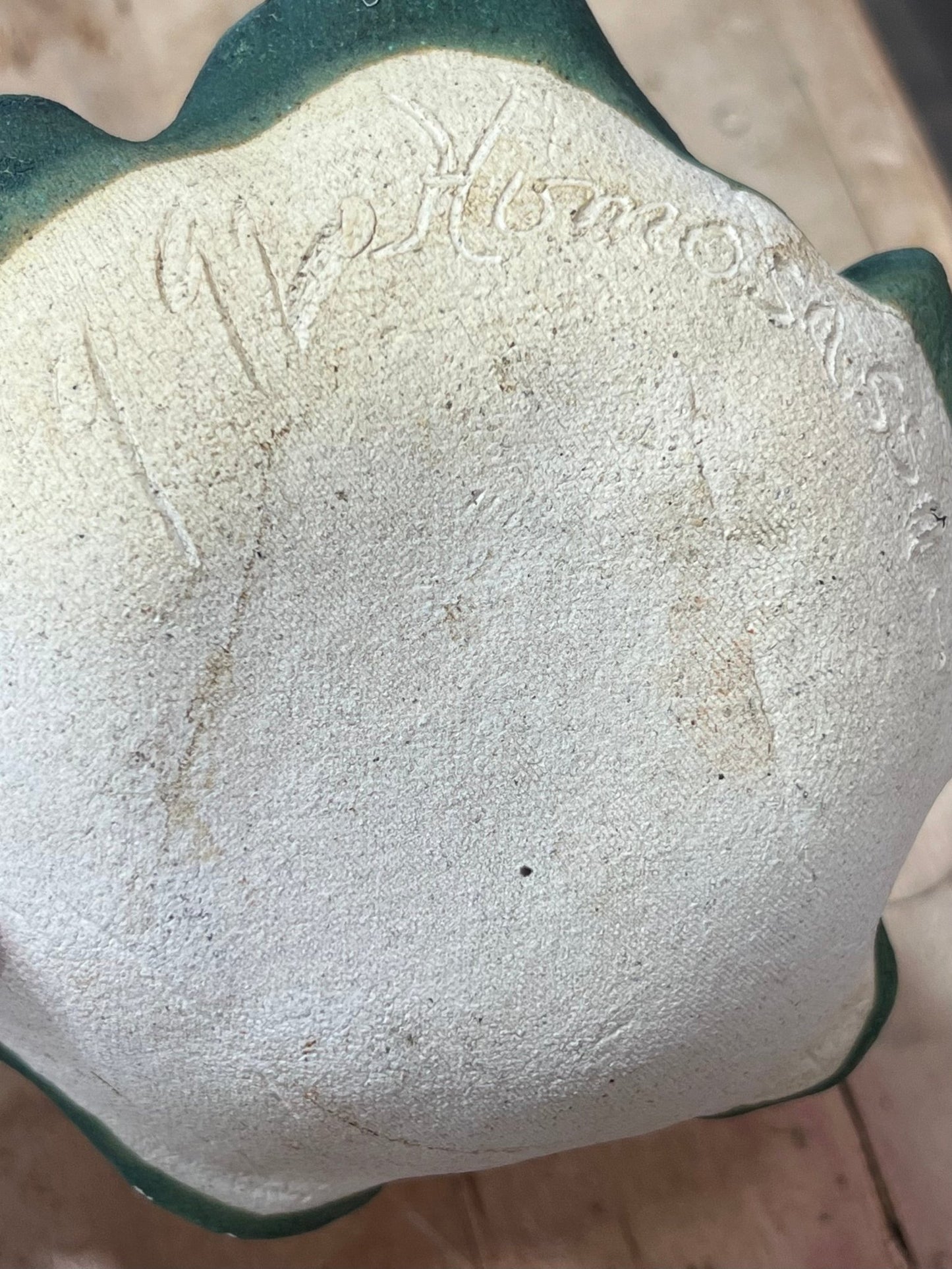Homosassa Florida Artisan Organic Ruffled Ceramic Dish (2" x 6.5")
