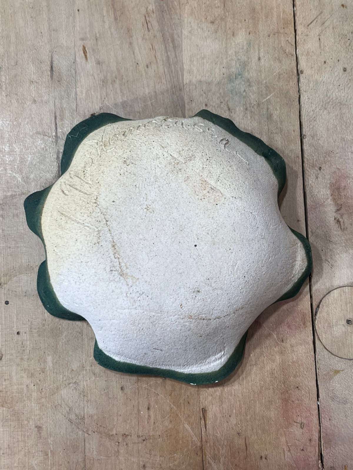 Homosassa Florida Artisan Organic Ruffled Ceramic Dish (2" x 6.5") 
