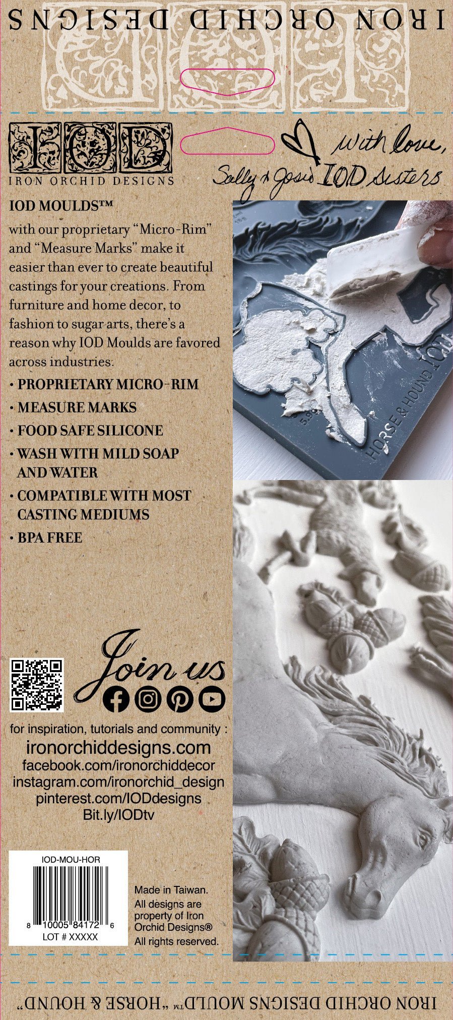 Horse & Hound 6X10 IOD Mould - The Mustard Seed Collection, The Seed