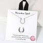 Horseshoe Spirit Pendant  Gold Dipped Necklace : GD / ONE SIZE Fashion City