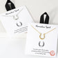 Horseshoe Spirit Pendant  Gold Dipped Necklace : GD / ONE SIZE Fashion City
