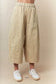 Washed Twill Elastic Waist Wide Pants Fantastic Fawn