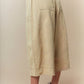 Washed Twill Elastic Waist Wide Pants Fantastic Fawn