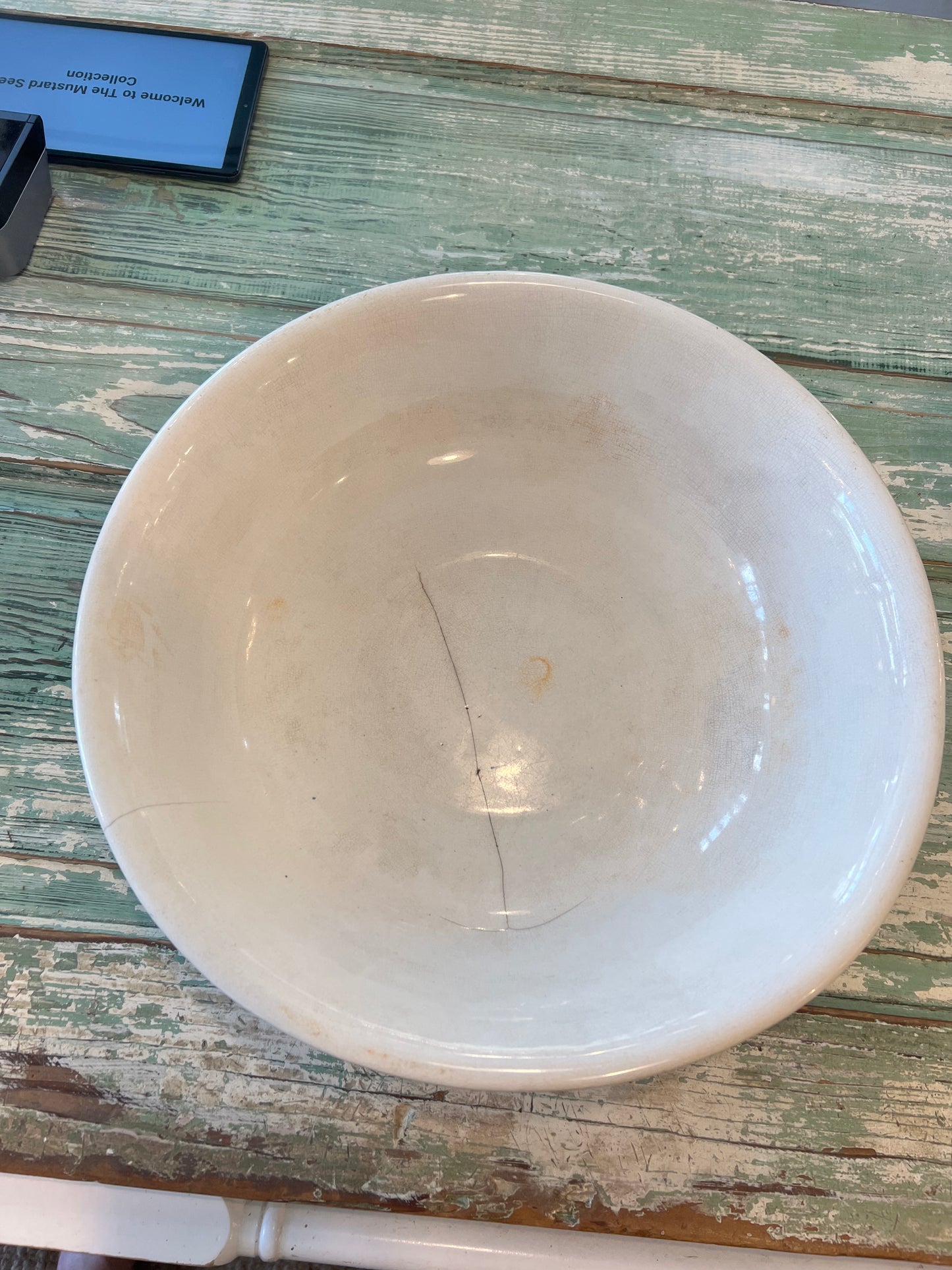 Colonial Co Ironstone late 1800s Basin Bowl
