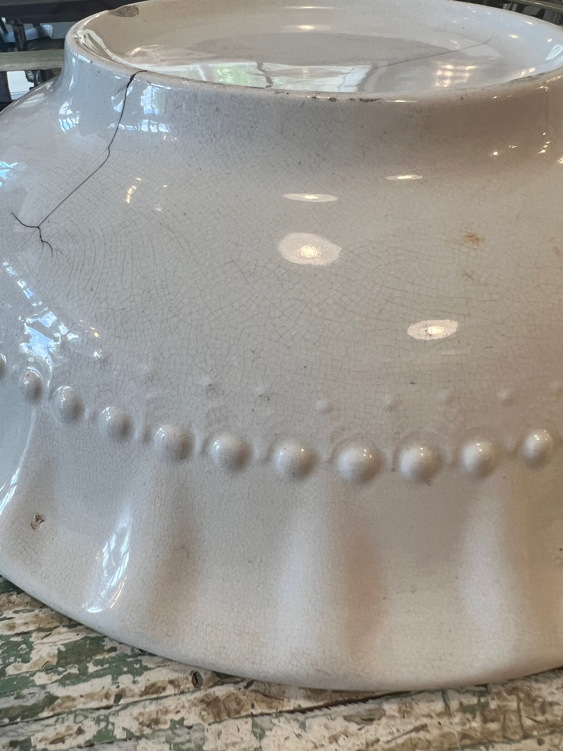 Colonial Co Ironstone late 1800s Basin Bowl