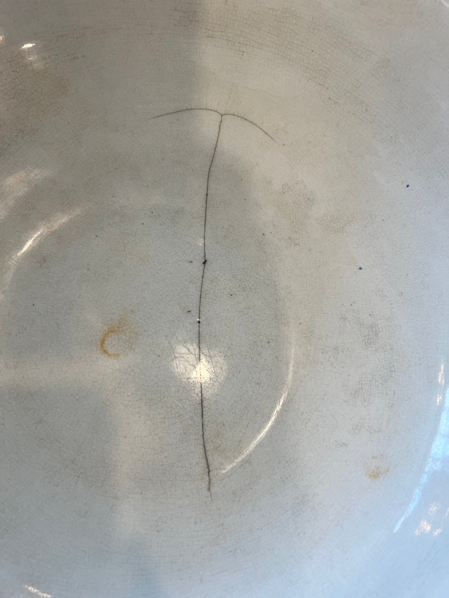 Colonial Co Ironstone late 1800s Basin Bowl