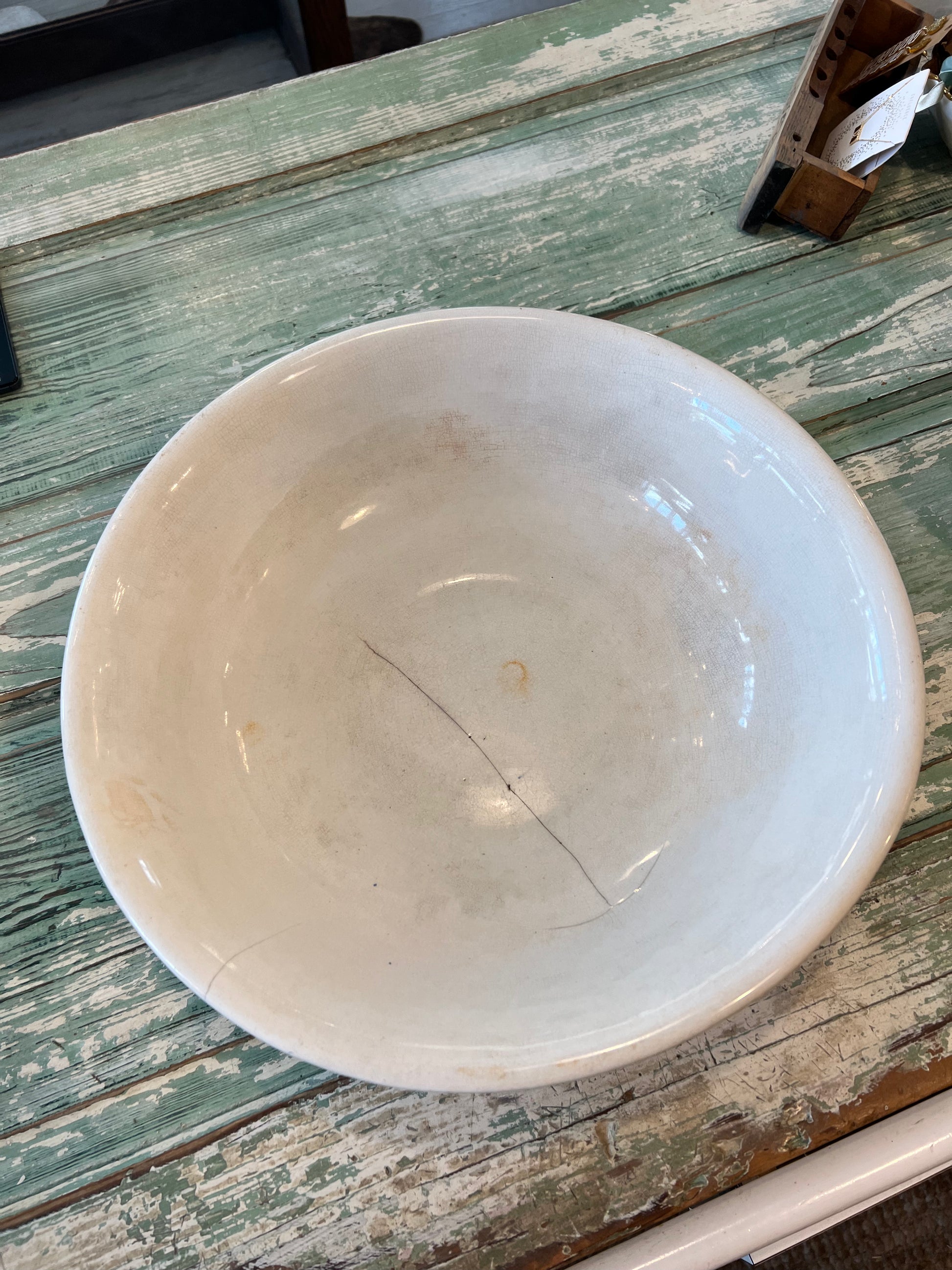 Colonial Co Ironstone late 1800s Basin Bowl