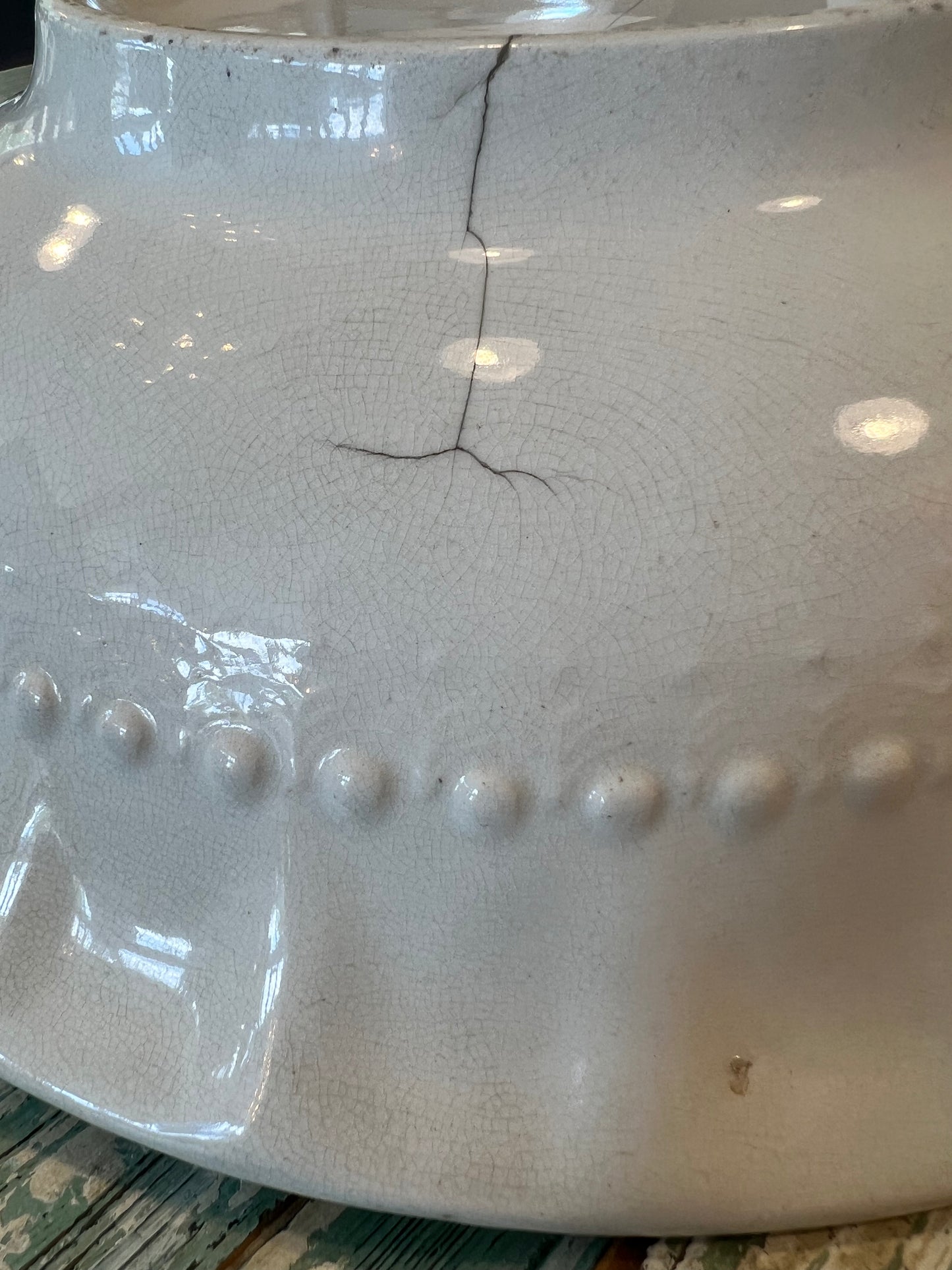 Colonial Co Ironstone late 1800s Basin Bowl