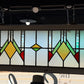 Injured Stained Glass Window 19" tall x 44" long