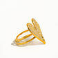 Irene 18K Gold-Plated Non-Tarnish Heart Ring: Yellow Gold - The Mustard Seed Collection, The Seed