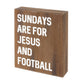 Jesus and Football Fall Box Sign - The Mustard Seed Collection, The Seed