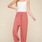 Jogger Jersey Pants: Marsala