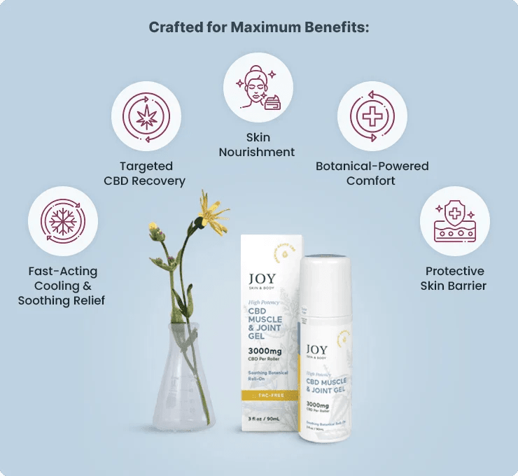 JOY 3000mg CBD Muscle & Joint Gel - The Mustard Seed Collection, The Seed