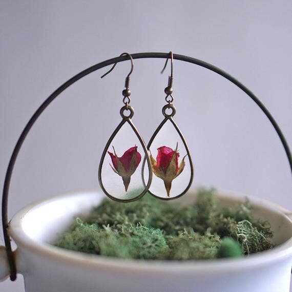 June Birth Flower Earrings - The Mustard Seed Collection, The Seed