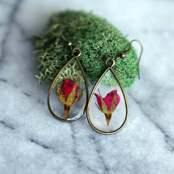June Birth Flower Earrings - The Mustard Seed Collection, The Seed