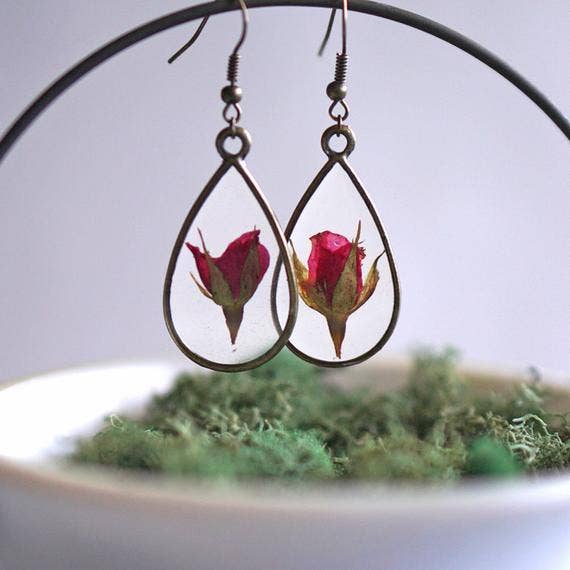 June Birth Flower Earrings - The Mustard Seed Collection, The Seed