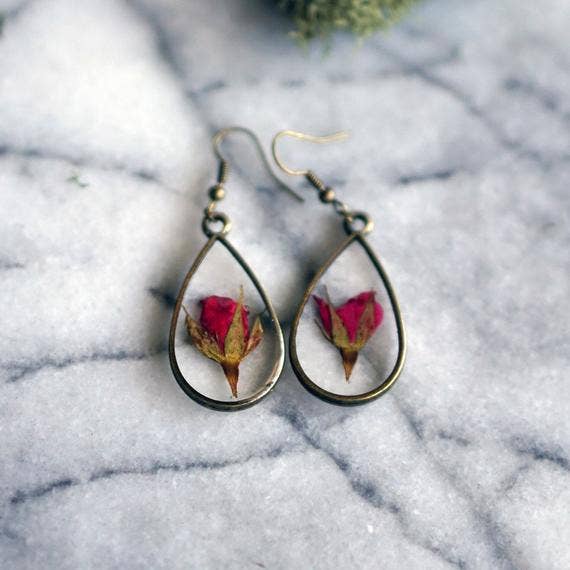 June Birth Flower Earrings - The Mustard Seed Collection, The Seed