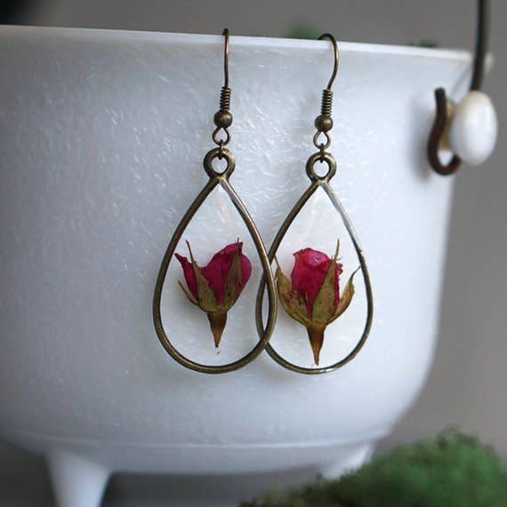 June Birth Flower Earrings - The Mustard Seed Collection, The Seed