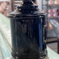 JV Co. Inc Black Amethyst Agate Glass Apothecary Jars Orloff Bergamot