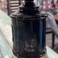JV Co. Inc Black Amethyst Agate Glass Apothecary Jars Orloff Bergamot