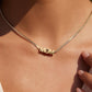 Kace 18K Gold Non-Tarnish CZ Mom Pendant Necklace: Yellow Gold - The Mustard Seed Collection, The Seed