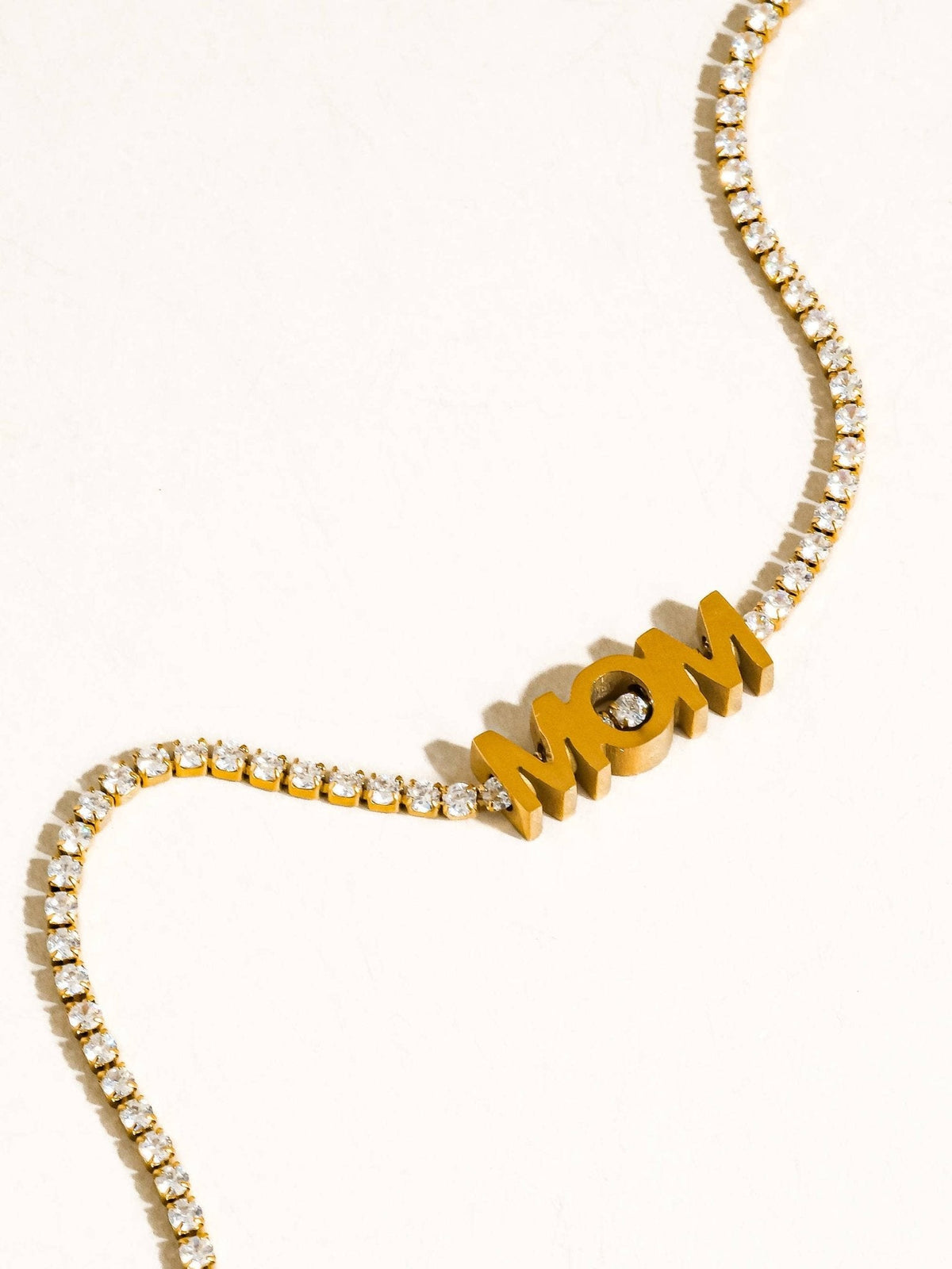 Kace 18K Gold Non-Tarnish CZ Mom Pendant Necklace: Yellow Gold - The Mustard Seed Collection, The Seed