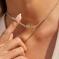 Kace 18K Gold Non-Tarnish CZ Mom Pendant Necklace: Yellow Gold - The Mustard Seed Collection, The Seed