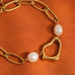 Katia 18K Non-Tarnish Classic Pearl Chain Bracelet: Yellow Gold - The Mustard Seed Collection, The Seed