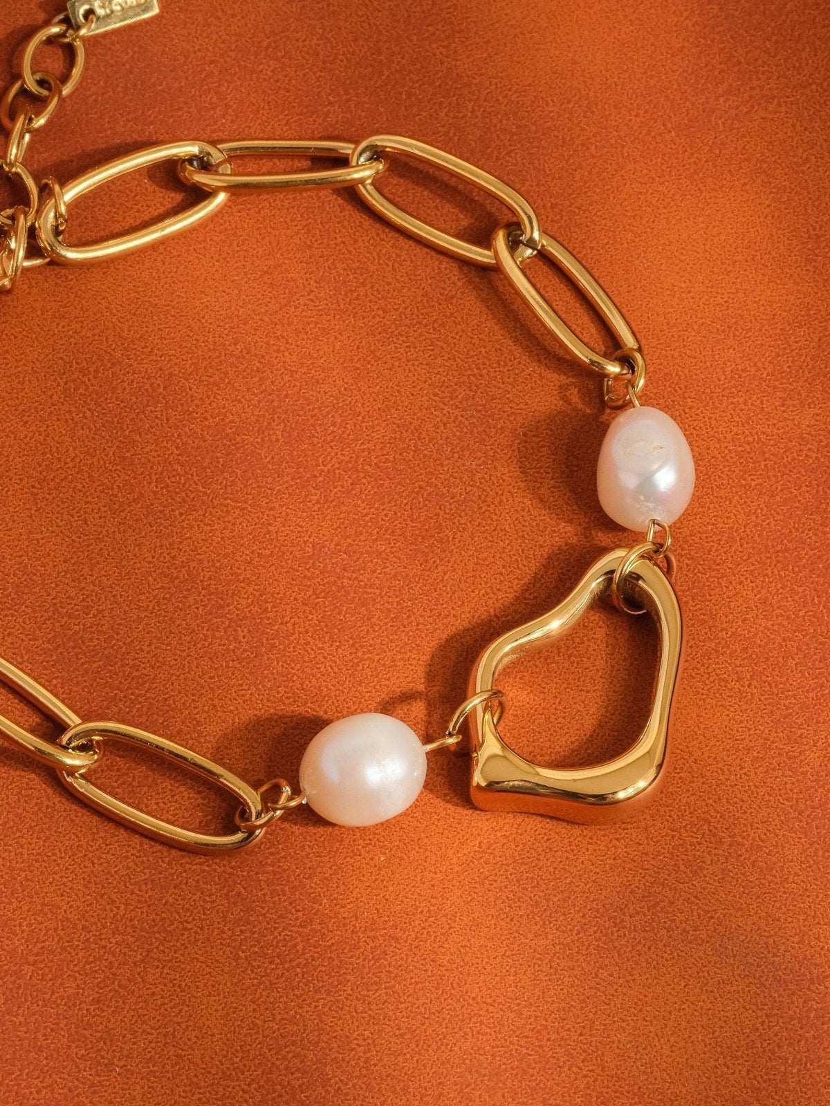 Katia 18K Non-Tarnish Classic Pearl Chain Bracelet: Yellow Gold - The Mustard Seed Collection, The Seed