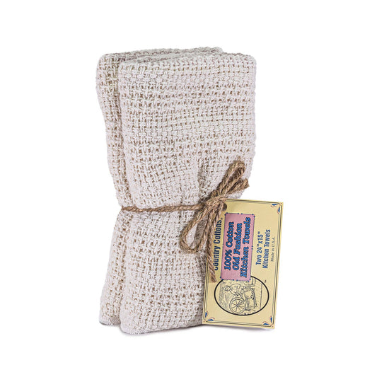 Kitchen Towels 2 Pack: Natural/Natural