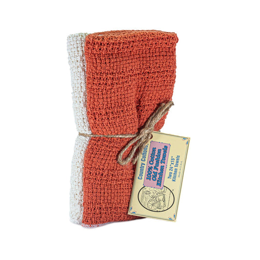 Kitchen Towels 2 Pack: Paprika/Natural