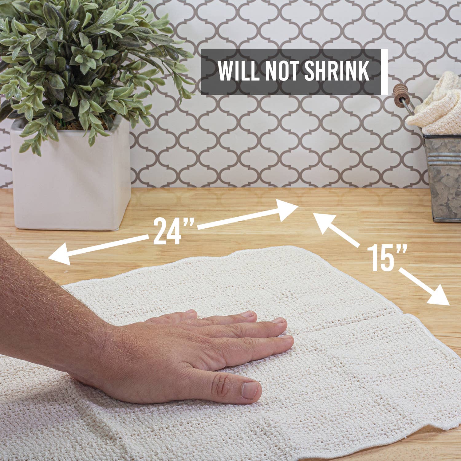 Kitchen Towels 2 Pack: Slate Blue/Natural - The Mustard Seed Collection, The Seed