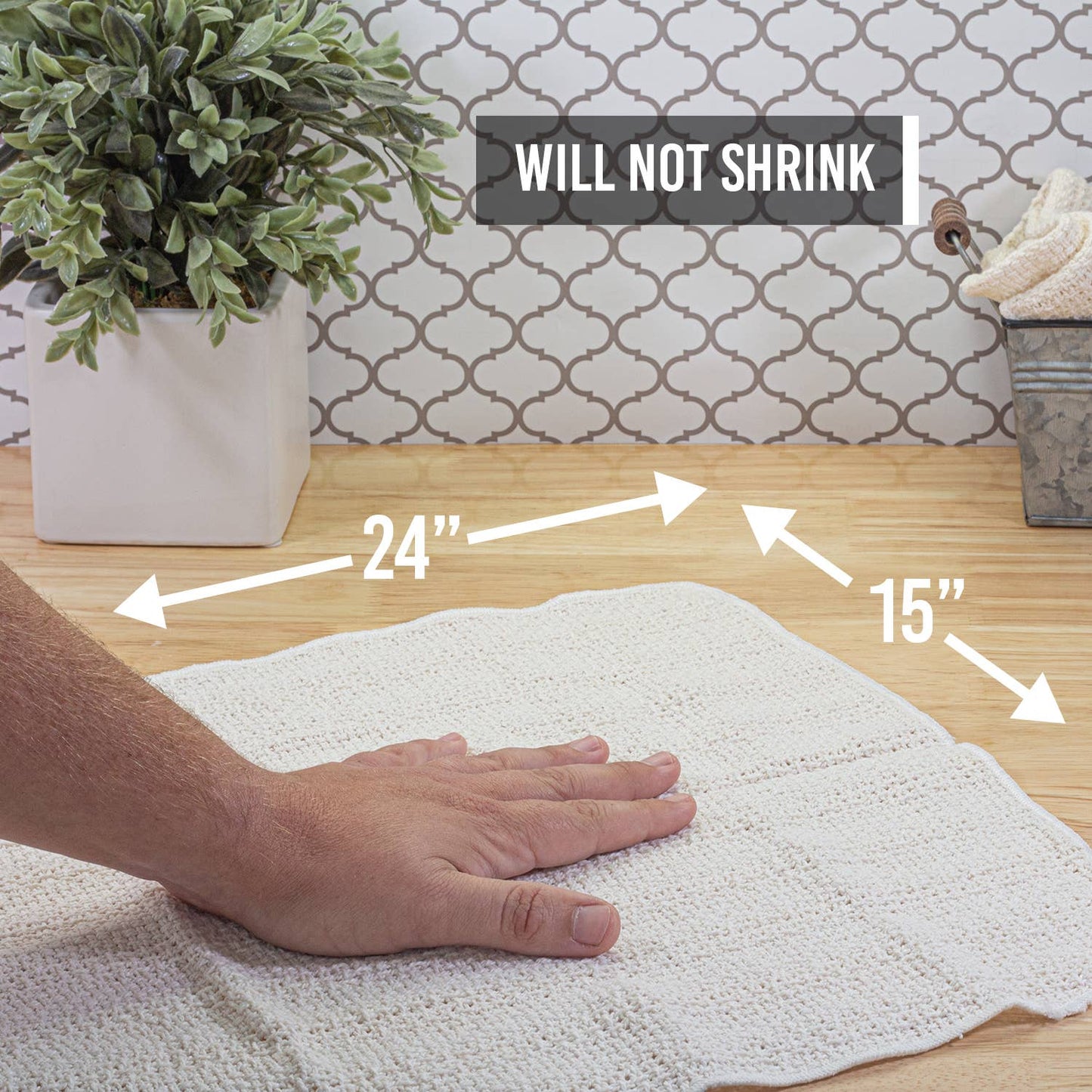 Kitchen Towels 2 Pack: Slate Gray/Natural - The Mustard Seed Collection, The Seed