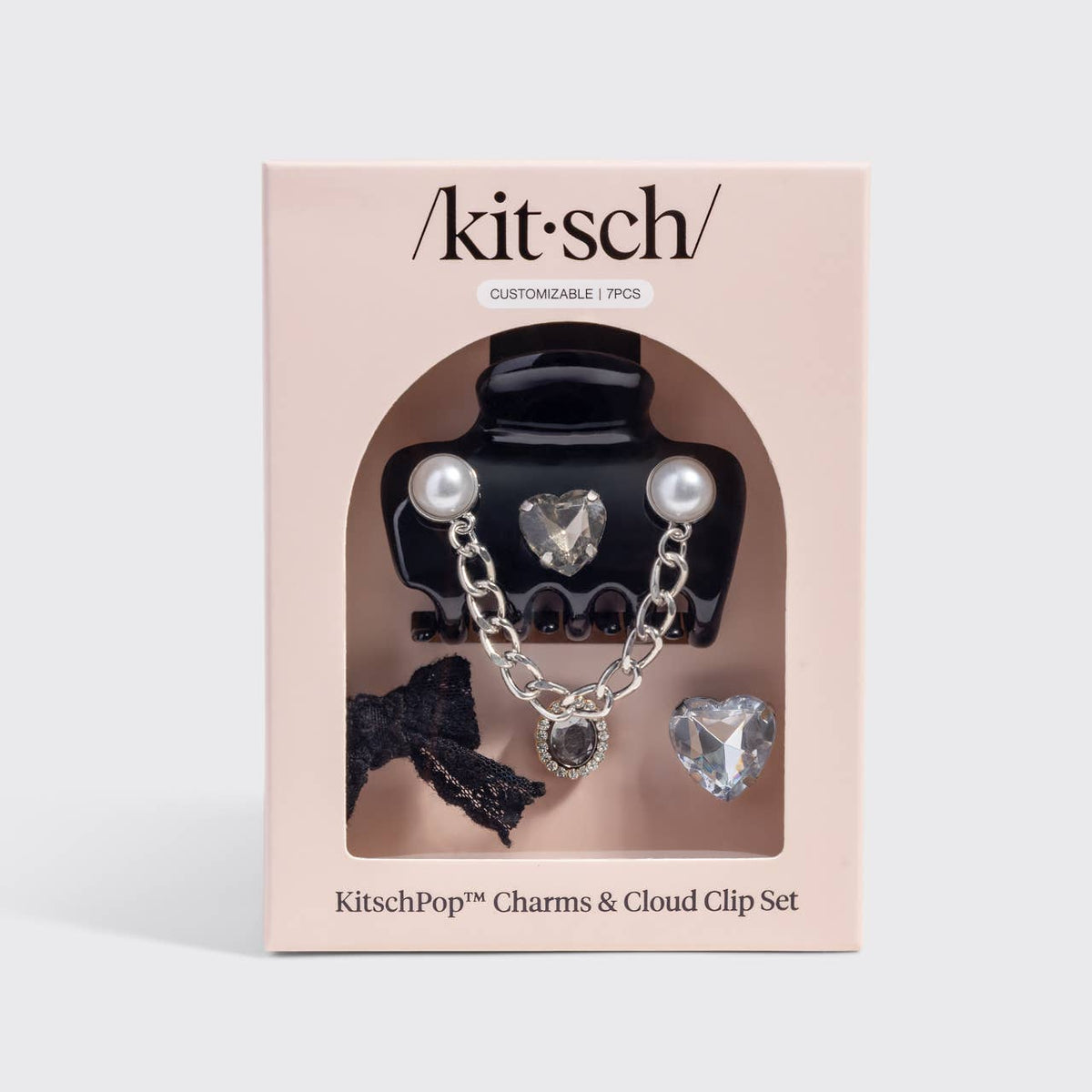 KitschPop™️ Cloud Clip 7pc Set Vintage- Black - The Mustard Seed Collection, The Seed