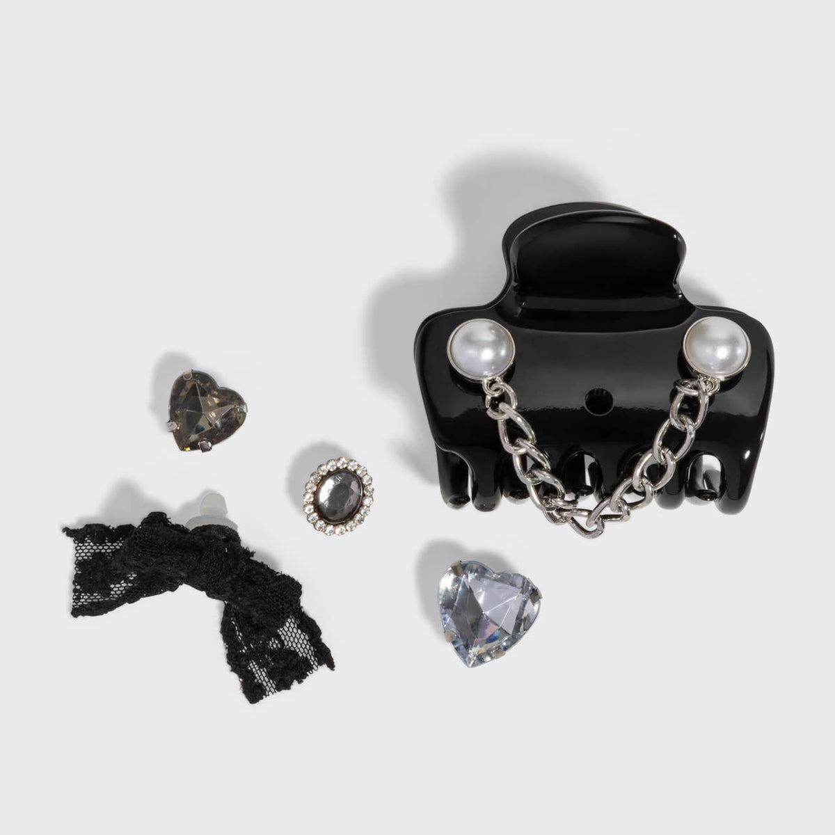 KitschPop™️ Cloud Clip 7pc Set Vintage- Black - The Mustard Seed Collection, The Seed