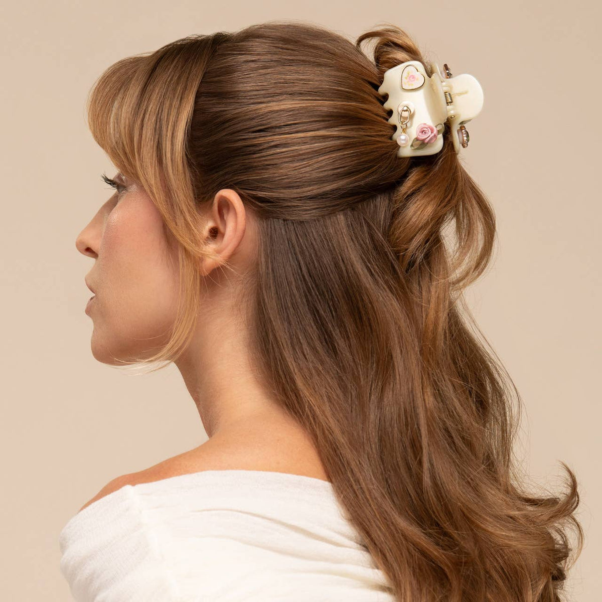 KitschPop™️ Cloud Clip 7pc Set Vintage - Pearlized Cream - The Mustard Seed Collection, The Seed