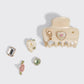 KitschPop™️ Cloud Clip 7pc Set Vintage - Pearlized Cream - The Mustard Seed Collection, The Seed