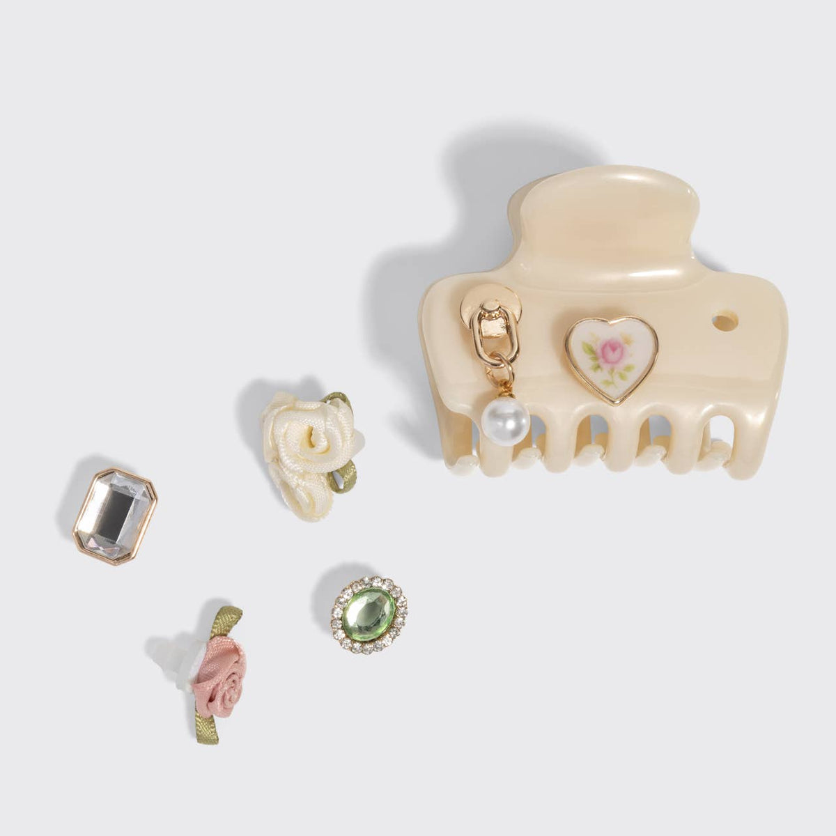 KitschPop™️ Cloud Clip 7pc Set Vintage - Pearlized Cream - The Mustard Seed Collection, The Seed