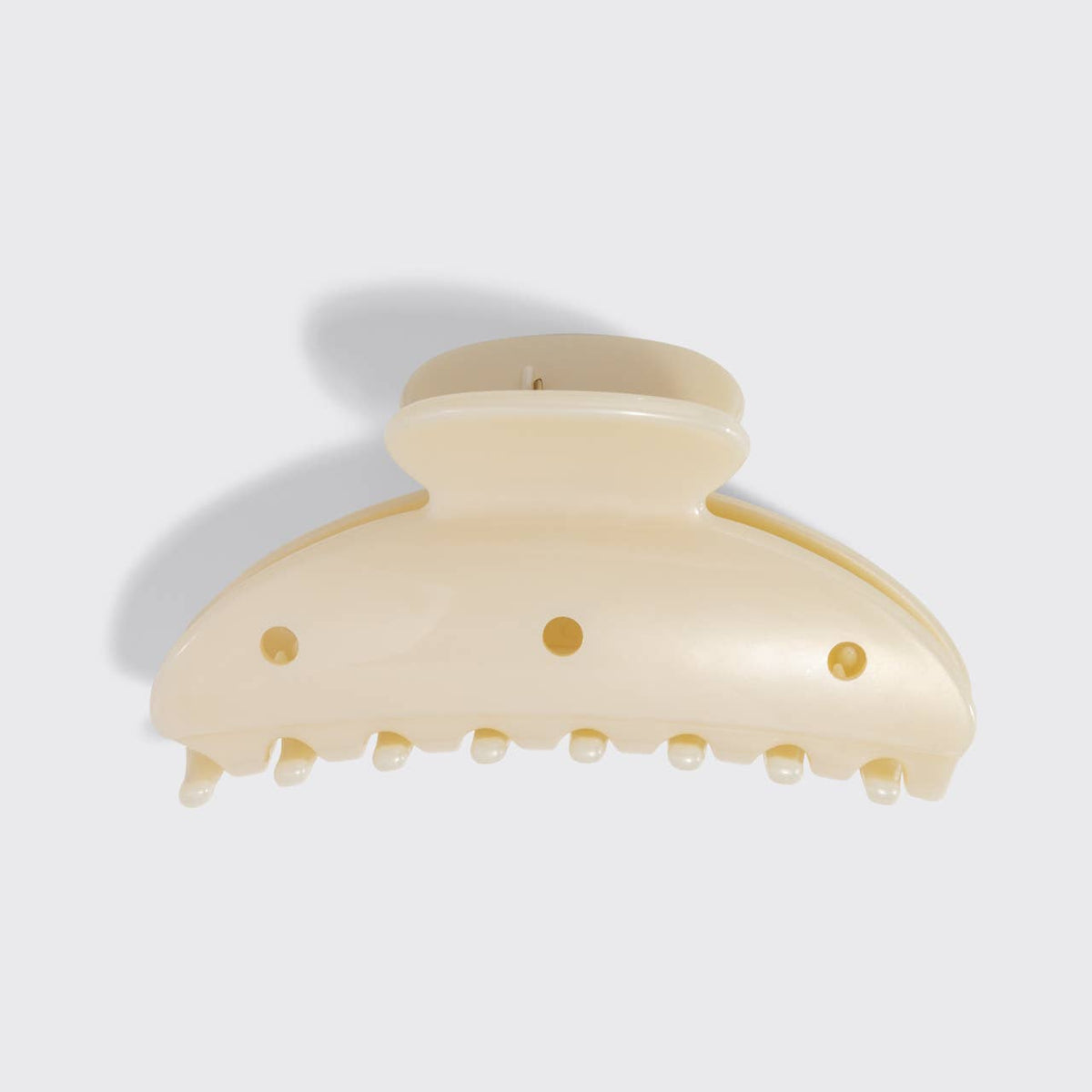 KitschPop™️Curved Claw Clip 7pc Set Vintage- Pearlized Cream - The Mustard Seed Collection, The Seed