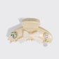 KitschPop™️Curved Claw Clip 7pc Set Vintage- Pearlized Cream - The Mustard Seed Collection, The Seed