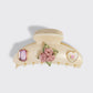 KitschPop™️Curved Claw Clip 7pc Set Vintage- Pearlized Cream - The Mustard Seed Collection, The Seed