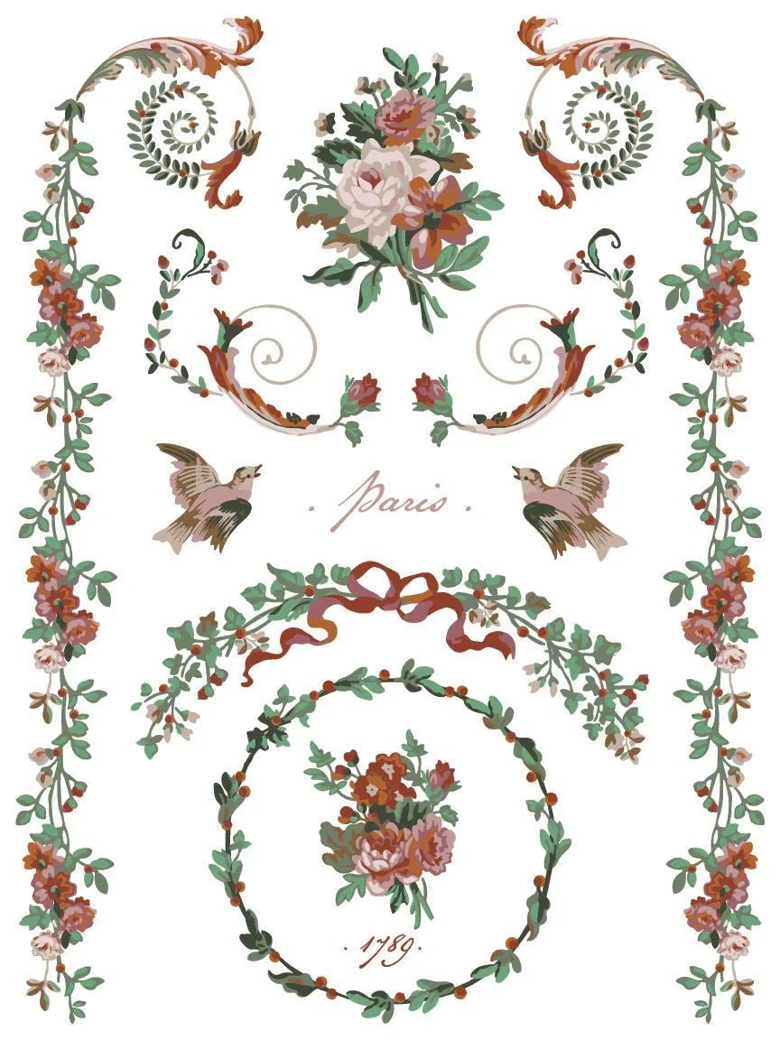 La Folie IOD Paint Inlay 12x16 Pad - The Mustard Seed Collection, The Seed