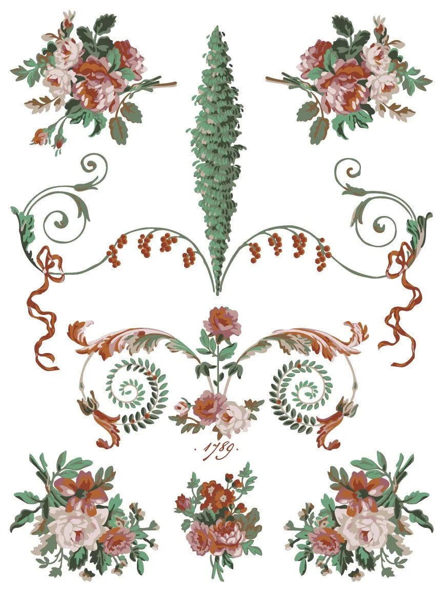 La Folie IOD Paint Inlay 12x16 Pad - The Mustard Seed Collection, The Seed