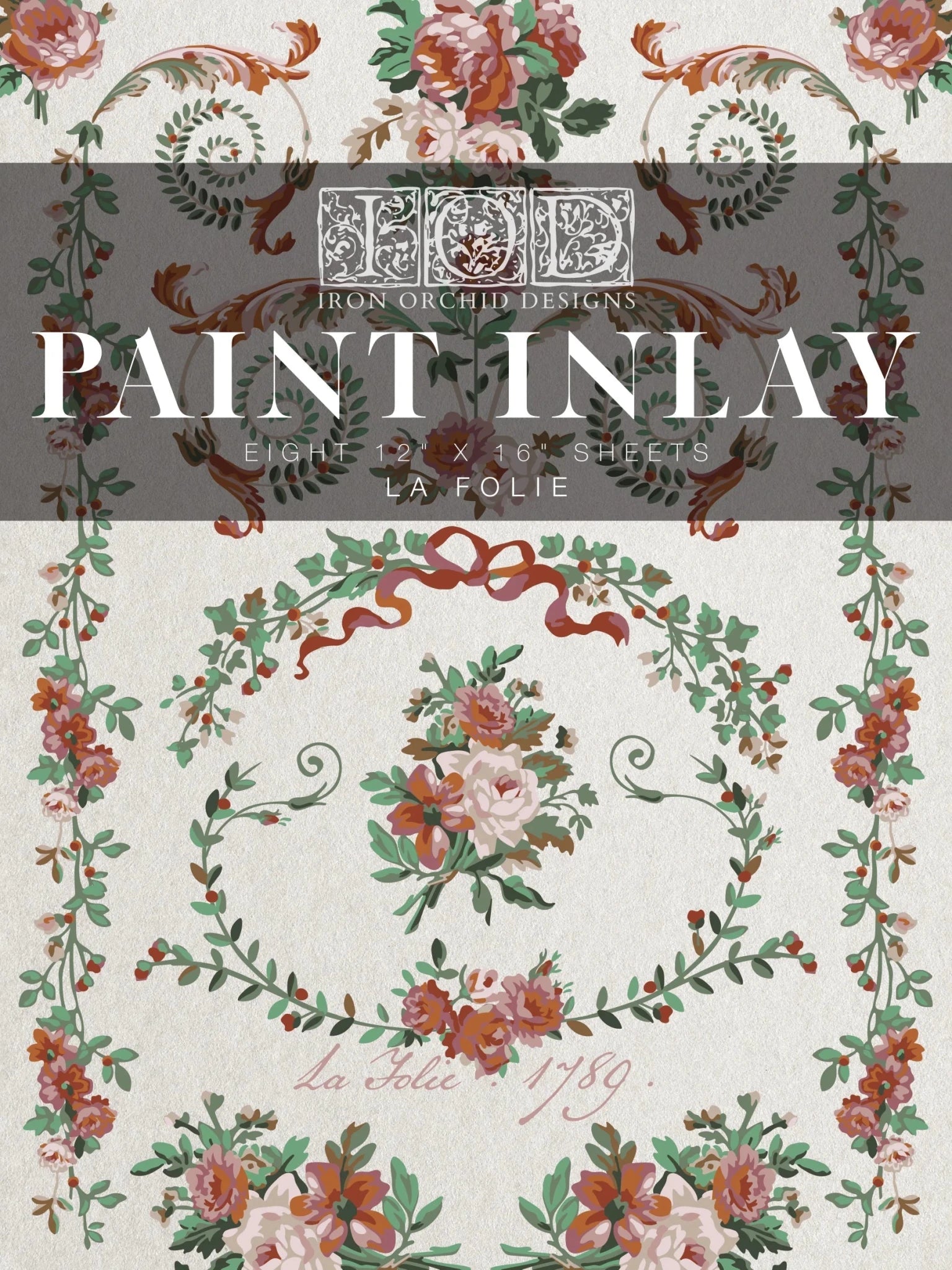 La Folie IOD Paint Inlay 12x16 Pad