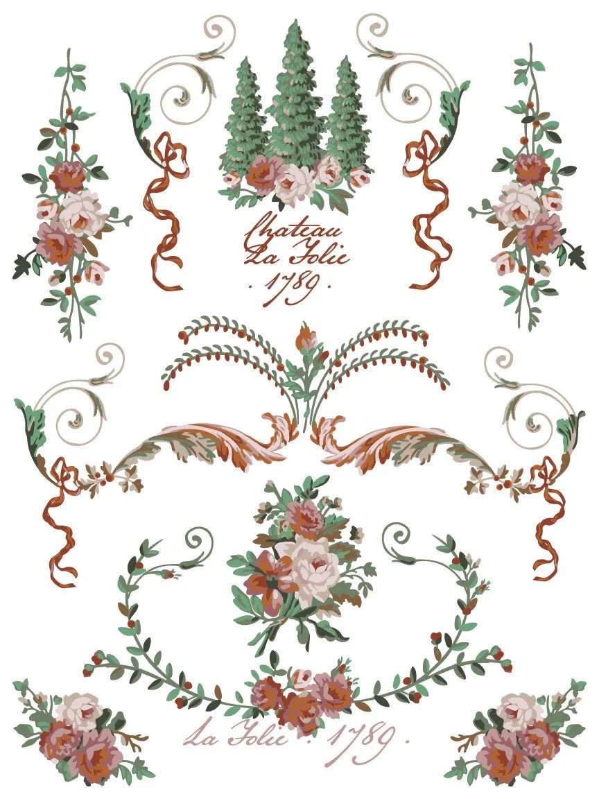 La Folie IOD Paint Inlay 12x16 Pad - The Mustard Seed Collection, The Seed