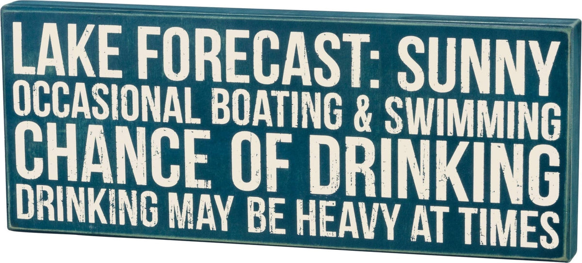Lake Forecast Box Sign - The Mustard Seed Collection, The Seed