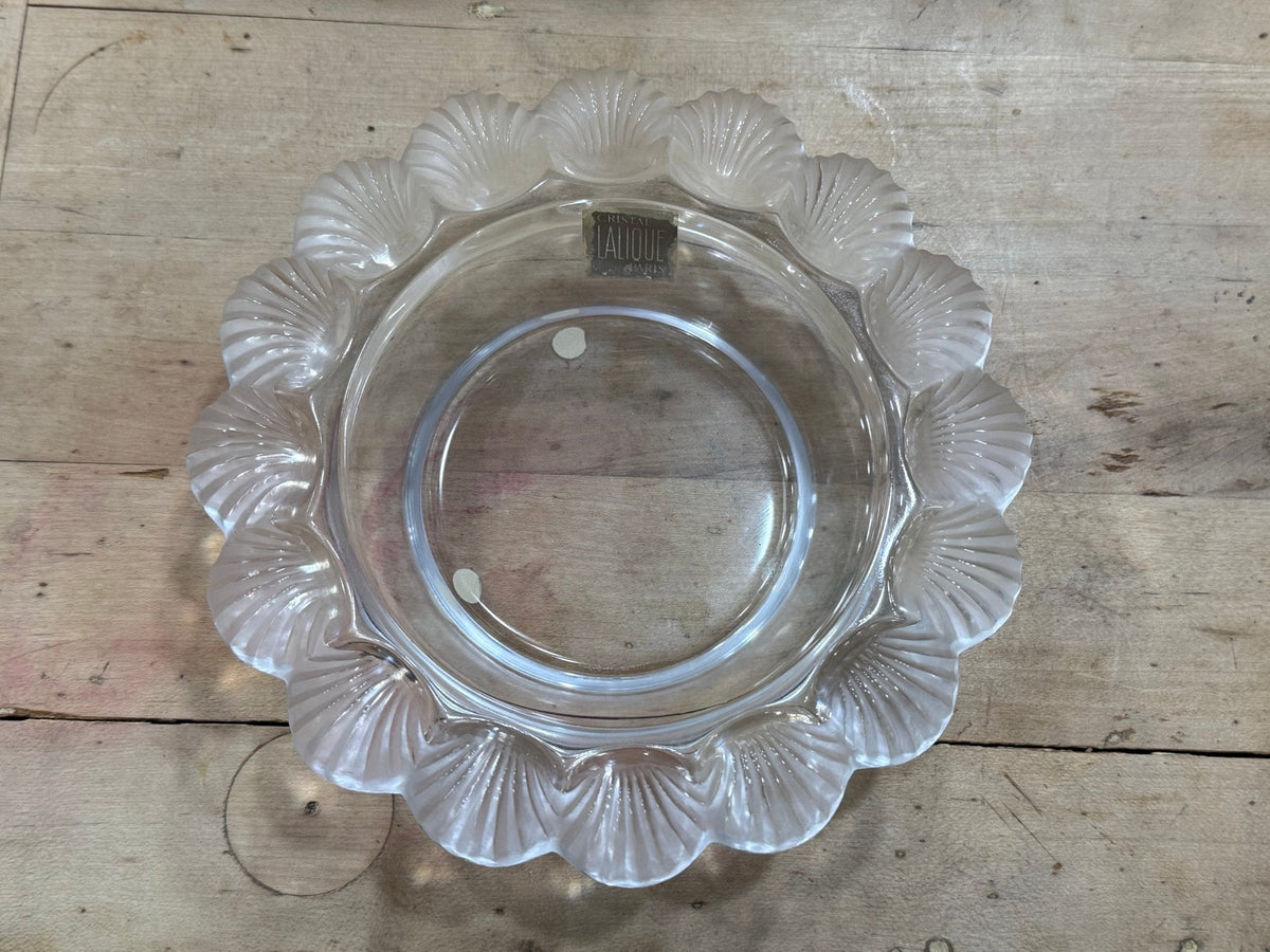 Lalique Crystal "Coquilles" (Shells) Bowl - The Mustard Seed Collection, The Seed