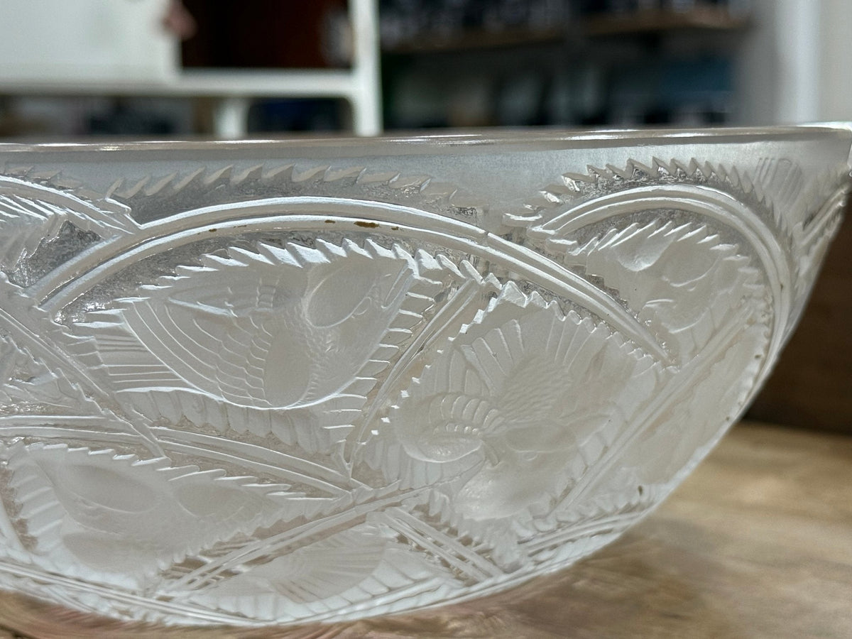 Lalique Crystal "Pinsons" Bowl - The Mustard Seed Collection, The Seed